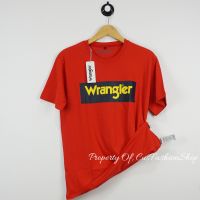 เสื้อยืด Wrangler ผู้ชาย/ผู้หญิง ผ้าคอตตอน 30s นำเข้า ฟรีถุงกระดาษ