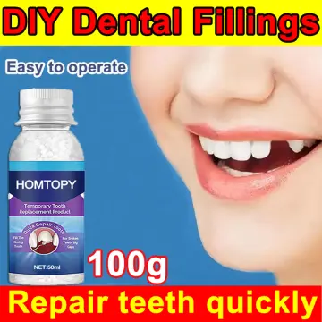 30ML Temporary Tooth Repair Kit Filling Teeth Gaps Moldable False Teeth  Solid Glue Denture Adhesive