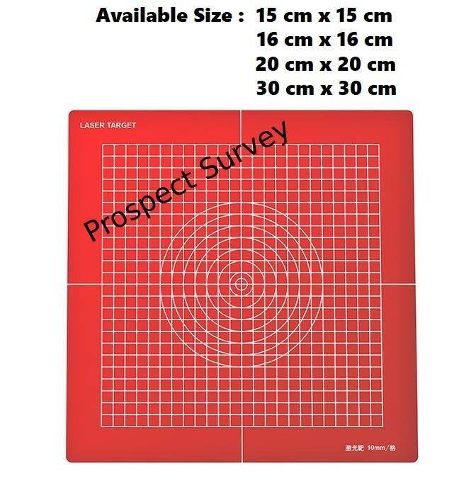 Red Transparent Survey Target Plate /Red Laser Target Plate Target Card