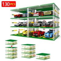 【CW】 City Garage Base Plate Model Building BlocksRacing Car Baseplate Box Construction Blocks Toy For Children