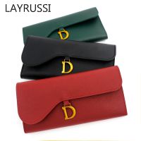 【CC】 LAYRUSSI Money Wallet Student Clutch Color Multi-function Purse Multi-card Holder Buckle Card