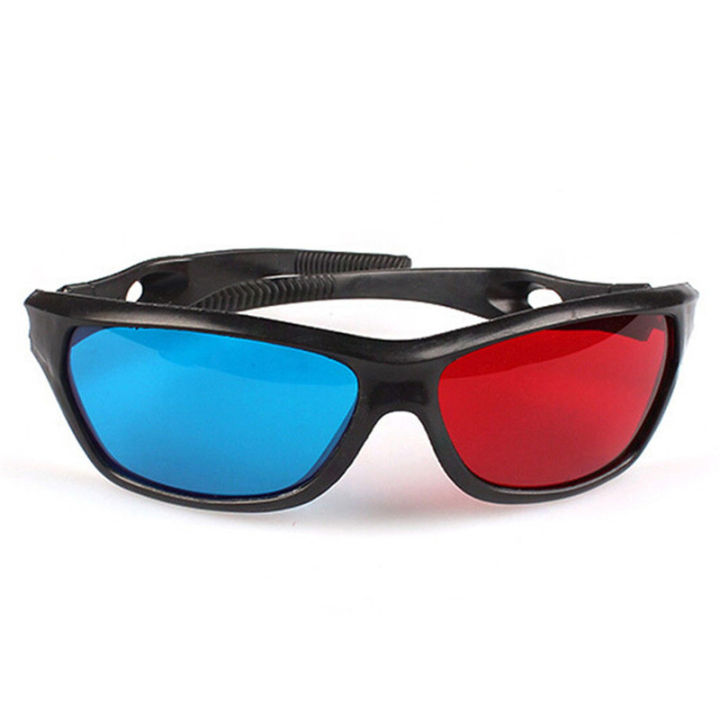 baoda-แว่นตา3d-สีแดงสีน้ำเงินสีดำสำหรับมิติ-anaglyph-tv-ภาพยนตร์-dvd-เกม