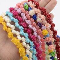 1 Strand 6 8 10 12 15mm Camelia Flower Beads Artificial Coral Beads For Jewelry Making DIY Bracelet Neckalce Accessoires