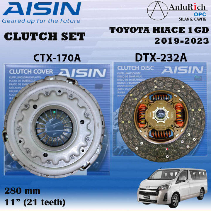 AISIN CLUTCH SET TOYOTA HIACE 1GD 20192023 CTX170A DTX232A Lazada PH