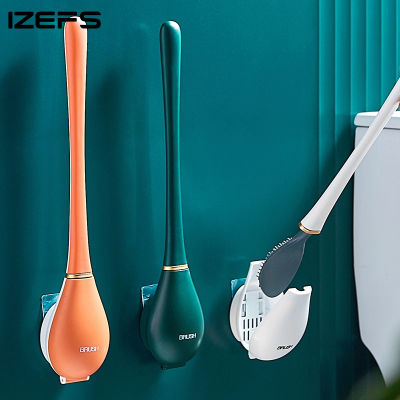 IZEFS Restroom Punch-free Toilet Brush Bathroom No Dead Ends Cleaning Brush For Home WC Cleaning Tools Bathroom Accessories Sets
