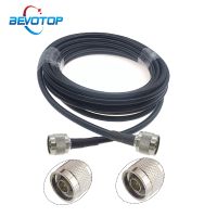 BEVOTOP LMR240 50-4 Cable N Male to N Male Plug RF Coaxial Pigtail Jumper 4G 5G LTE Extension Cord RF Adapter Wire 50CM 50M