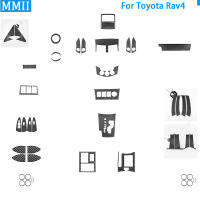 สำหรับ Toyota RAV4 2006-2013 Series คาร์บอนไฟเบอร์ฝาครอบภายใน Air Shift ประตูพวงมาลัยสติกเกอร์ตกแต่ง