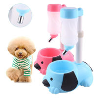 Cat Dog Water drinker dispenser ขาตั้งอาหาร Feeder Bowl ที่ถอดออกได้ liftable ขวดน้ำอัตโนมัติ Fountain drinker