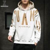 YIPINYOUYOU丨Letter Print Hooded Sweatshirt Thin Long-Sleeved Loose Sweatshirt Pullover Hooded Top