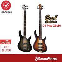 Cort Artisan C5 Plus ZBMH เบส 5 สาย ประกันระบบไฟฟ้า 1 ปี กีต้าร์เบส MAHOGANY BODY WITH ZEBRAWOOD &amp; MAPLE TOP,MARKBASS MB-1 EQ