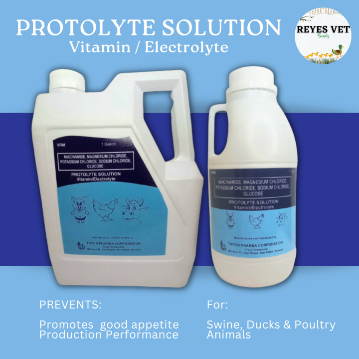 [VET SUPPORT] PROTOLYTE SOLUTION SYRUP ( 1 Gal & 1 Liter ) / VITAMIN ...