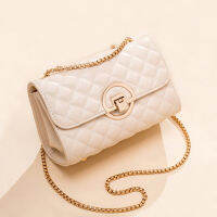 ㊖ladies bag ประเทศไทยเอเชียตะวันออกเฉียงใต้กระเป๋าถือสไตล์ชาแนลกระเป๋าลายสก๊อตกระเป๋าสายโซ่สะพายไหล่สะพายข้างหญิง