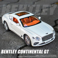 124 Bentley Continental GT Metal Vehicle Alloy Model Car Collection Simulation Diecast Toy Light Sound Toys For Children Kids