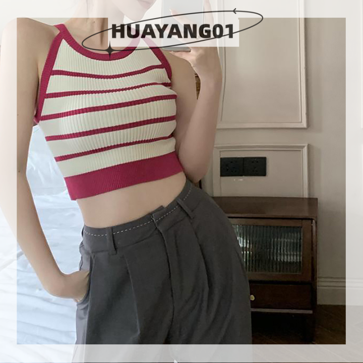 huayang01-2023-new-hot-fashion-lazlook-แฟชั่นวินเทจลายชุดชั้นในถัก-crop-tops-ฤดูร้อนผู้หญิงเซ็กซี่ผอมถังด้านบน