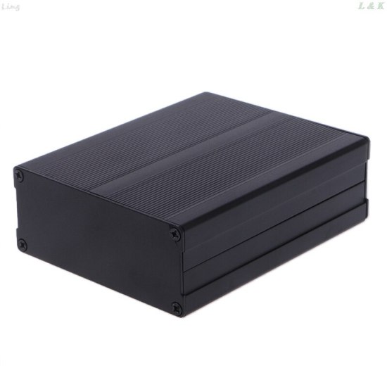 Vỏ hộp nhôm dự án điện tử tự làm vỏ dụng cụ màu đen 120x97x40mm - ảnh sản phẩm 1
