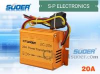 SUOER DC-206 เครื่องแปลงไฟDC24vเป็น12 Suoer 20A DC 24V to 12V Auto Transformer DC-206