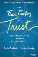 หนังสืออังกฤษ Four Factors Of Trust, The: How Organizations Can Earn Lifelong Loyalty