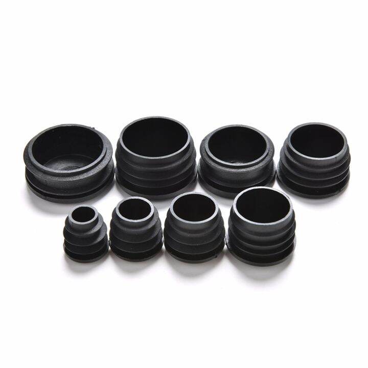 new-10pcs-black-plastic-furniture-leg-plug-blanking-end-caps-insert-plugs-bung-for-round-pipe-tube-8-sizes-pipe-fittings-accessories