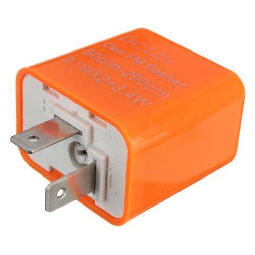 2 Pin Motorcycle Speed Adjustable LED Turn Signal Indicator Flasher