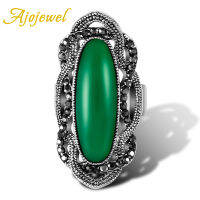 【2023】Ajoewel #7-9 Vintage Big WhiteGreenRedBlack Stone Ring Designs Women Fashion Style nd Quality Jewelry Annel