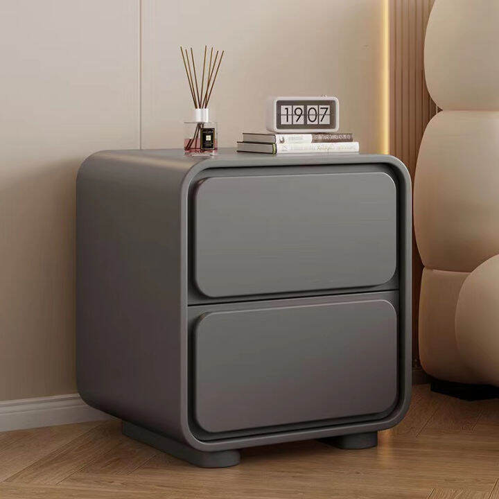 DIDI Solid wood bedside table floor bedside storage bedside table double drawer