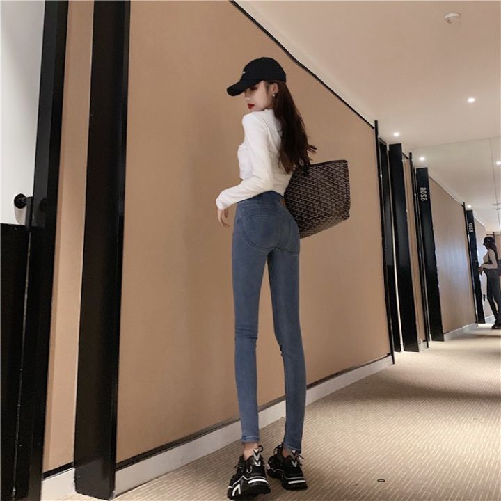 womens-korean-high-waist-jeans-stretch-long-ulzzang-denim-pants