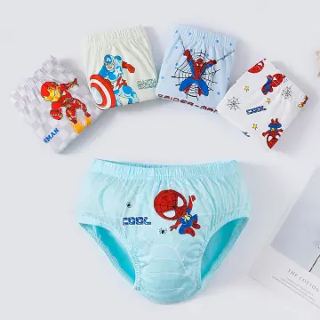 kids brief cars 3-5 years old cotton boys underwear toddler sublimation  print kid briefs boys briefs spiderman