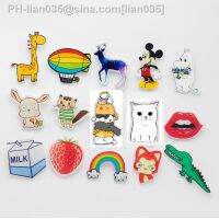 One Piece Japanese Cartoon Comics Rabbit Giraffe Sexy Mouth Rainbow Colorful Arcrylic Brooch Pin Badges On Backpack For Clothes