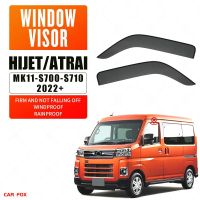 สำหรับ HIJET ที่บังแดดหน้าต่าง S500ที่กันสภาพอากาศคิ้วกระจกรถที่บังแดดหน้ารถยนต์ที่กันสภาพอากาศอุปกรณ์ตกแต่งรถยนต์