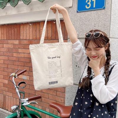 ❦❉☂ Women Canvas Tote Bags Casual Letters Printing Handbags Sling Shopping Shoulder Bag