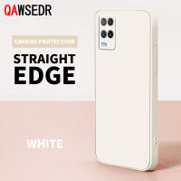 QAWSEDR สำหรับ OPPO A54 4G Carema ป้องกันตรงขอบสี่เหลี่ยมซิลิโคนเคสใส่โทรศัพท์นุ่มเคสโทรศัพท์ฝาครอบสี่เหลี่ยม