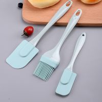 3Pcs/set Silicone Cake Spatula Oil Brush Cake Baking Tools Butter Cream Scrapers Brushes Set Accessories