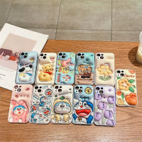 《KIKI》Luxury brand Shockproof Glass hard phone case for iphone 14 14plus 14pro 14promax 13 13pro 13promax Cute cartoon Doodle pattern 12 12pro 12promax 11 11promax Fashion elegant Flower design model 3D Pattern