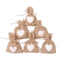 HOT 5pcs Burlap Wedding Favors and Gifts Dragees Packing Accessories