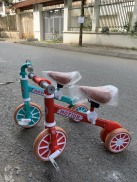 Xe MOTION chòi chân 3 bánh tự cân bằng kết hợp xe đạp có yên da cho bé