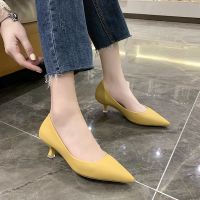 Womens Shoes High Heels 5cm Mid Heels Pointed Toes