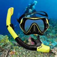 Underwater Scuba Diving Masks Snorkeling Breath Tube Set Adult Silicone Anti-Fog Goggles Glasses Professional Swimming Equipment