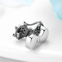 New 925 Sterling Silver Charms Elegant litter cat Clip beads Fit Original reflection Bracelet For Women Fashion Jewelry making