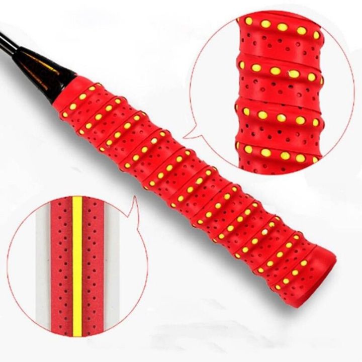 1pcs-tennis-sweat-tape-anti-slip-bicycle-handlebar-badminton-racket-grips-elasticity-sweatband-fishing-rods-dumbbel-protect