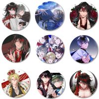 VTuber Luxiem Cosplay Badge Anime Accessories Ike Eveland Vox Akuma Luca Kaneshiro Brooch Pin Backpack Decoration Cartoon Gift Fashion Brooches Pins