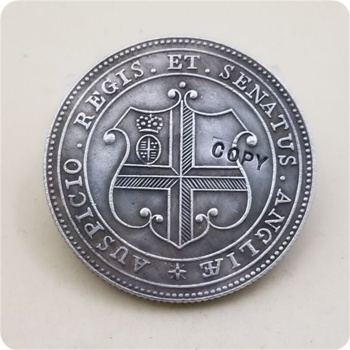 เหรียญ1818อินเดีย-อังกฤษแบบ1รูปีเหรียญปลอม