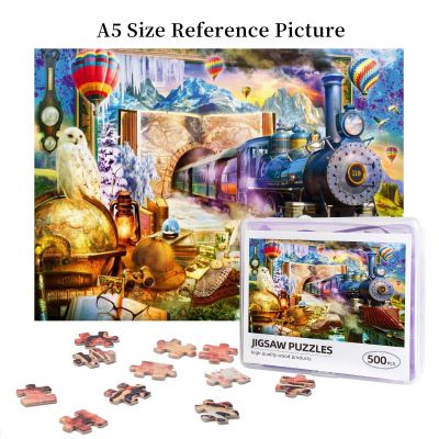 Magical Journey Wooden Jigsaw Puzzle 500 Pieces Educational Toy Painting Art Decor Decompression toys 500pcs