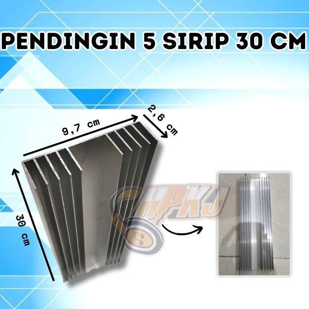 HEATSINK PENDINGIN POWER HS 30CM 5 SIRIP Heat sink HS 30 cm 2mm POLOS