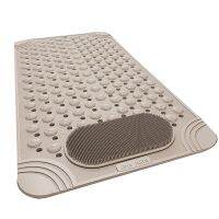 Bathtub Mat Non-Slip Rubber Shower Mat with Drain Holes Suction Cups, Quick Drain, Feet Massage, Bath Mat