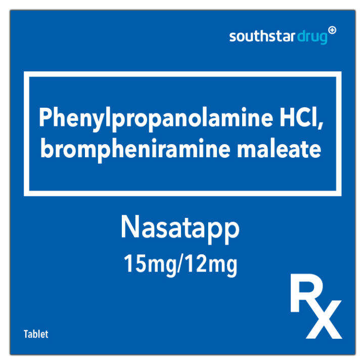 Rx: Nasatapp 15mg / 12mg Tablet | Lazada PH