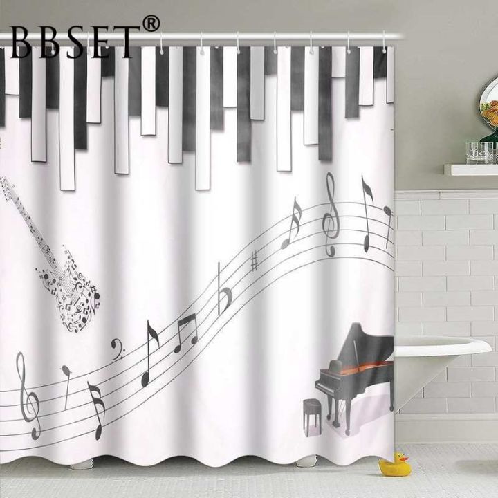 top-quality-3d-shower-curtain-musical-note-pattern-waterproof-multi-size-douchegordijn-polyester-bathroom-decor-with-12-hooks