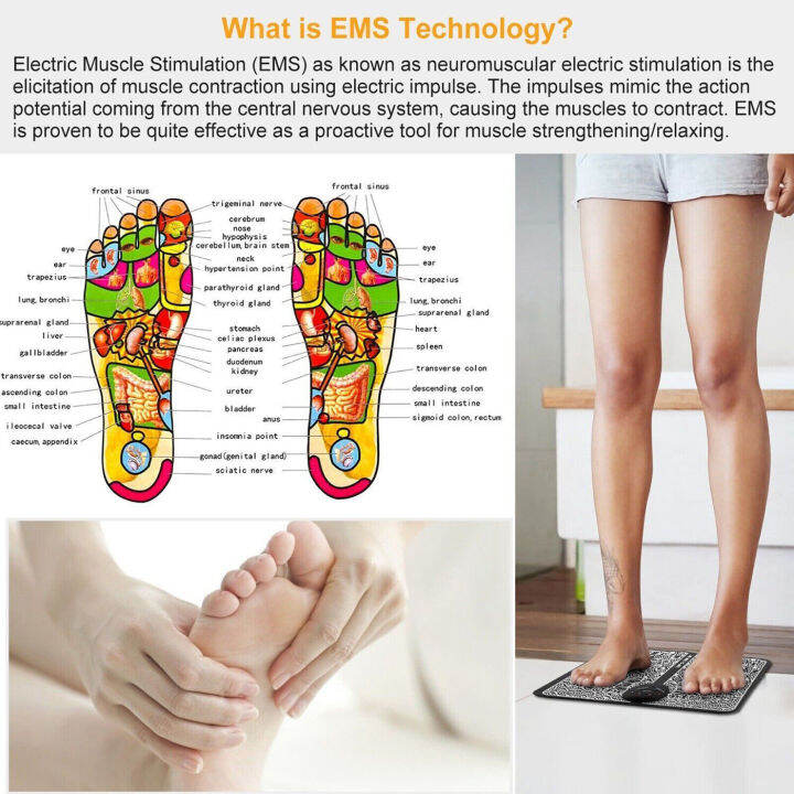 เครื่องนวดเท้า-เครื่องนวดไฟฟ้า-เครื่องนวดจุด-ems-ไมโครปัจจุบัน-ที่นวดไฟฟ้า-เบาะนวดไฟฟ้า-ที่นวดฝ่าเท้า-นวดเท้า8-โหมด-19-เกียร์-ใช้-20-30-นาทีก่อนนอน