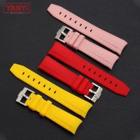 Rubber Watchband For rolex Omega X Swatch Joint MoonSwatch Constellation Waterproof Sports 20mm Watch Strap Curved End Band Straps