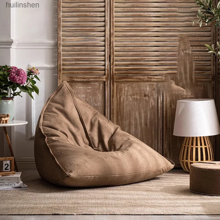 Lazy Modern Bean Bag Sofa Couch Single Party Zip Cover Recliner Floor