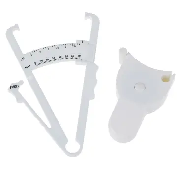 Health Care Skinfold Body Fat Caliper Body Fat Tester PLICOMETRO with body  mass Tape with Measurement Chart Body Health Tool